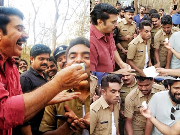 ഉണ്ടയുടെ സെറ്റിലെ പിറന്നാളാഘോഷം