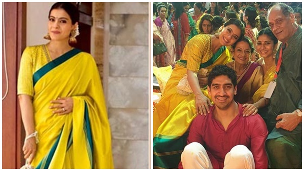  സാരിയിൽ ഗംഭീര ലുക്കിൽ കജോൾ