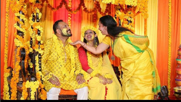 മഞ്ഞയില്‍ കുളിച്ച് സൗഭാഗ്യ