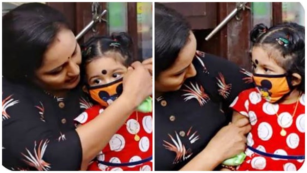 പാറുവിനെ നീലു മാസ്‌ക്ക് ഇടാന്‍ 