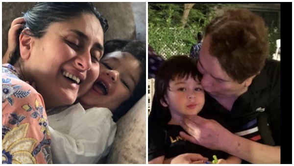  തൈമൂറിനെ  കൊഞ്ചിച്ച്   അപ്പുപ്പനും   അമ്മയും