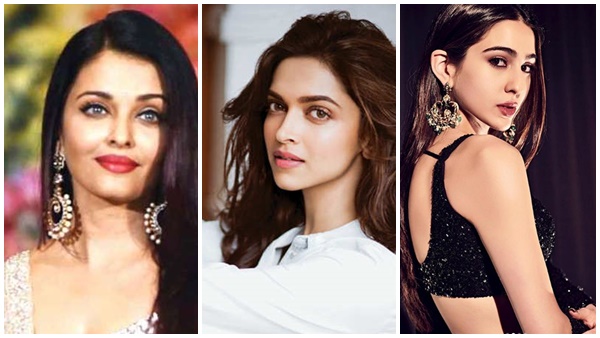 Sara ali khan, deepika padukone,Aishwarya Rai, Sara ali khan, deepika padukone,Aishwarya Rai,