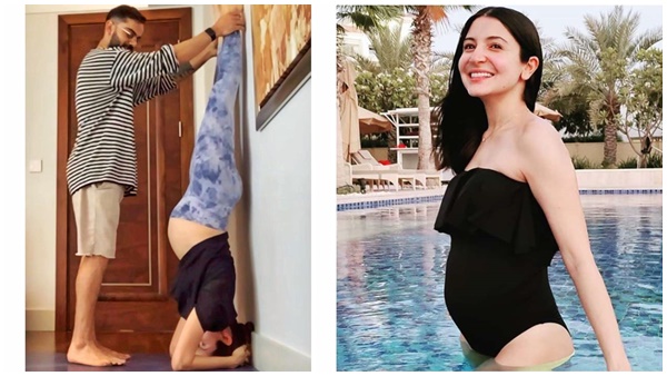  ശീർഷാസനുമായി അനുഷ്ക  