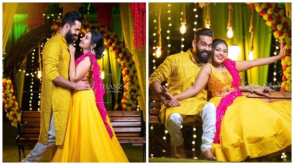  ഹല്‍ദി ആഘോഷിച്ച് മൃദുലയും യുവയും