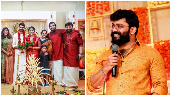 വിവാഹ വേദിയിലേക്ക് വധുവിനെ ആനയിക്കുന്ന