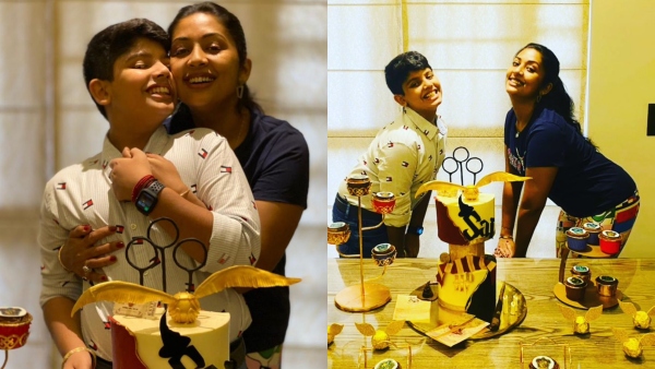 മകനൊപ്പമുള്ള ആഘോഷം