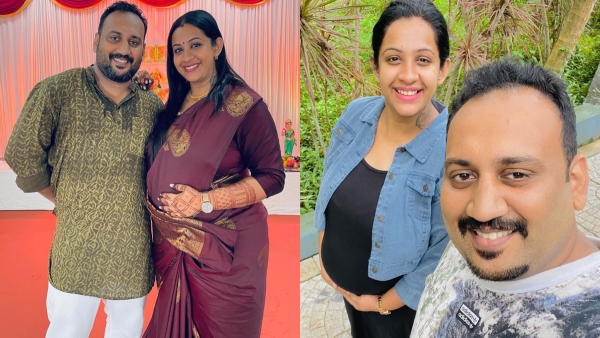 ​ഗർഭാവസ്ഥയിൽ ഭർത്താവിനൊപ്പം നൃത്തം