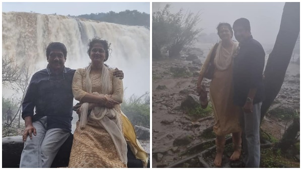 ഭാര്യ രശ്മിക്കൊപ്പമുളള യാത്ര