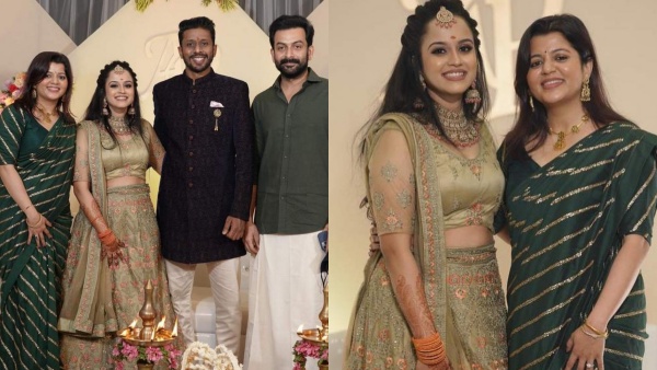 കസിന്റെ വിവാഹനിശ്ചയത്തിൽ തിളങ്ങി താരദമ്പതികൾ