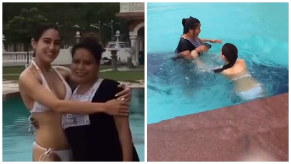 സഹായിയായ സ്ത്രീയെ വെള്ളിത്തിലേക്ക് തള്ളിയിട്ട് നടി