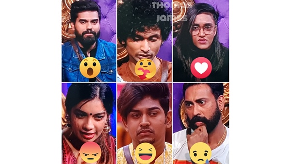 റോബിന്‍, ബ്ലെസ്ലി, ജാസ്മിന്‍, ദില്‍ഷ, റിയാസ്, റോണ്‍സന്‍ എന്നിങ്ങനെ ആറ് പേരാണ് ലിസ്റ്റിലുള്ളത്