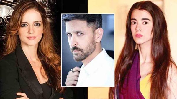 hrithik with wife and girlfriend hrithik with wife and girlfriend