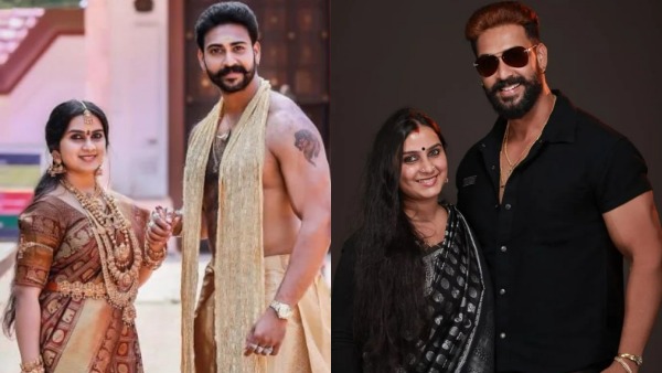 മുംബൈ എയർപോട്ടിൽ ഭാര്യയെ സ്വീകരിക്കാനെത്തി റോൺ‌സൺ