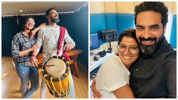 ഗോപി സുന്ദര്‍ ചെണ്ട കൊട്ടുമ്പോള്‍ അമൃത പാടുകയാണ്