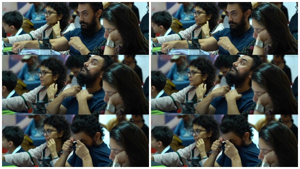 താരം ഇടയ്ക്ക് കണ്ണു തുടയ്ക്കുന്നുമുണ്ട്