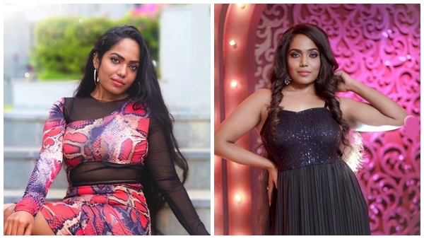  അടുത്ത ഫോട്ടോയില്‍ മെലിഞ്ഞ് സുന്ദരിയായി മോഡേണ്‍ ഗെറ്റപ്പിലുള്ള നിമിഷയെ കാണാം