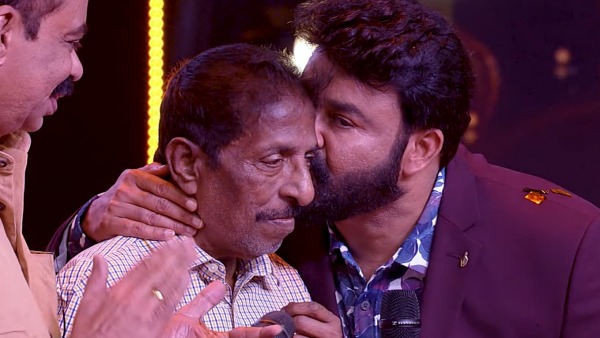 ശ്രീനിവാസന്റെ കവിളിൽ ചുംബിച്ച് മോഹൻലാൽ