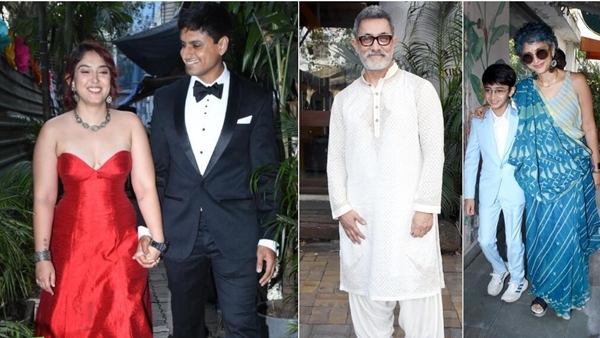 ചുവപ്പ് നിറമുള്ള ഗൗണില്‍ അതീവ സുന്ദരിയായിട്ടാണ് ഐറ ഖാന്‍ പ്രത്യക്ഷപ്പെടുന്നത്