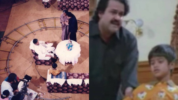 അച്ഛന്റെ വയറിൽ കാല് വെച്ചാണ് ഉറങ്ങുന്നതെന്ന്