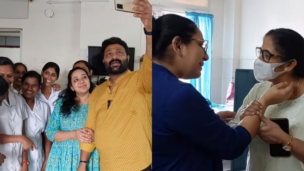 ആരതി ഉഴിഞ്ഞ് സ്വീകരണം