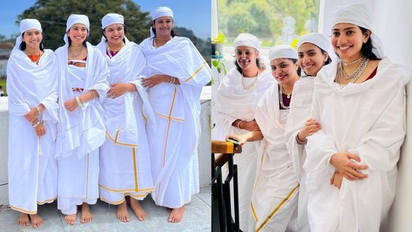 പരമ്പരാഗത രീതിയിലുള്ള വസ്ത്രം ധരിച്ചാണ് സായ് പല്ലവിയെ കാണുന്നത്