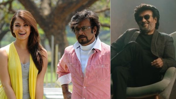 Rajinikanth and Aishwarya Rai