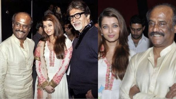 Rajinikanth and Aishwarya Rai