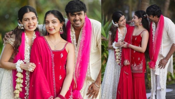 Diya Krishna and Ashwin Ganesh  Ishaani Krishna