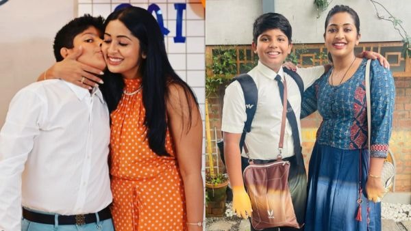 Navya Nair And Son