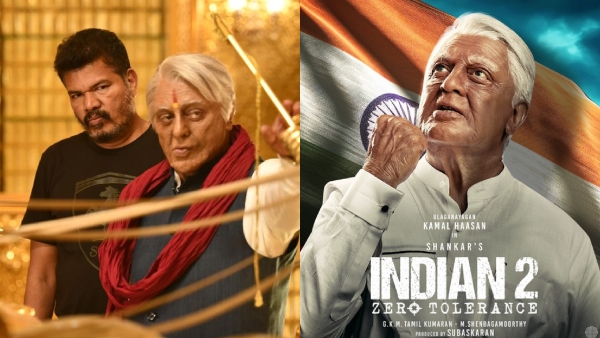 Shankar and Kamal Haasan  Indian 2 poster