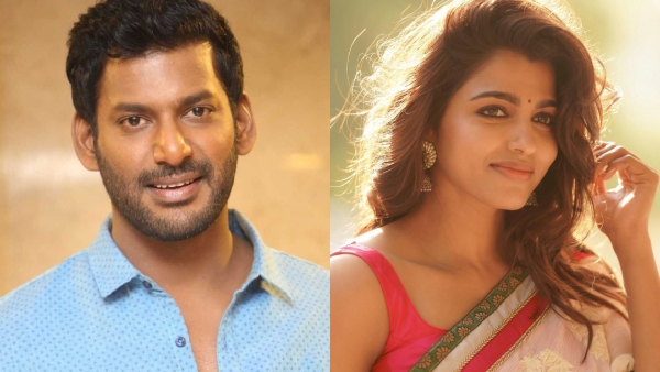 Vishal and Sai Dhanshika Vishal and Sai Dhanshika