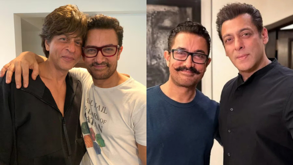 Aamir Khan with Salman Khan and Shah Rukh Khan