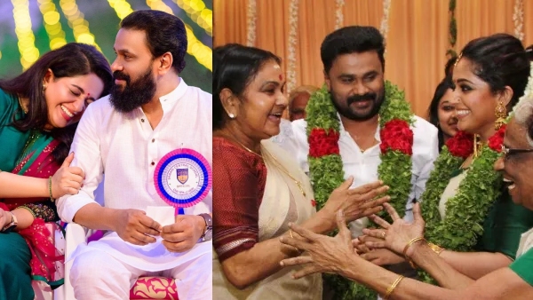 Dileep and Kavya  a still from the wedding