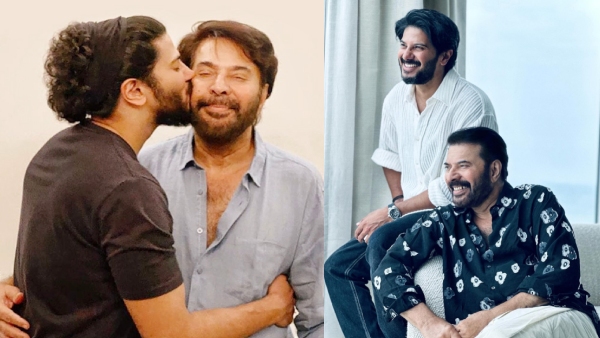 Dulquer Salmaan and Mammootty