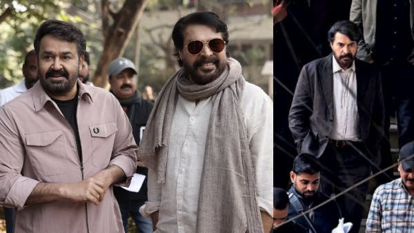 Mohanlal and Mammootty at MMMN location Mohanlal and Mammootty at MMMN location
