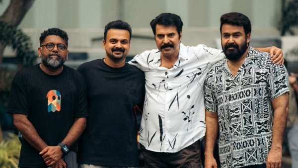 Mahesh Narayanan Kunchacko Boban Mammootty and Mohanlal at MMMN location Mahesh Narayanan Kunchacko Boban Mammootty and Mohanlal at MMMN location