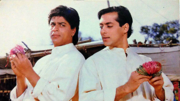 Salman and Shahrukh in Karan Arjun