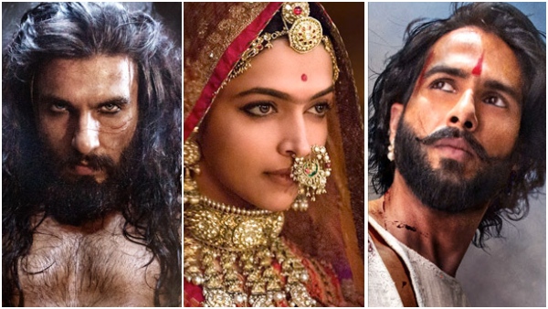 Ranveer  Deepika  and Shahid in Padmaavat