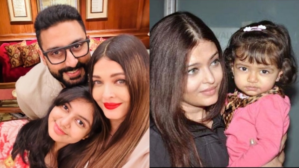 Abhishek  Aishwarya and Aaradhya