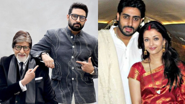 Abhishek Bachchan with Amitabh Bachchan and Aishwarya Rai Bachchan