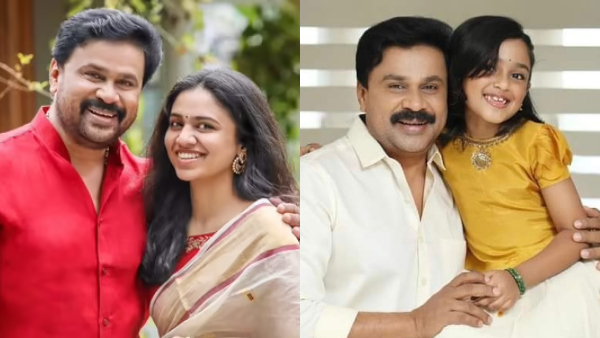 Dileep with Meenakshi and Mahalakshmi