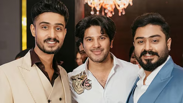 Dulquer Salmaan with Madhav and Gokul