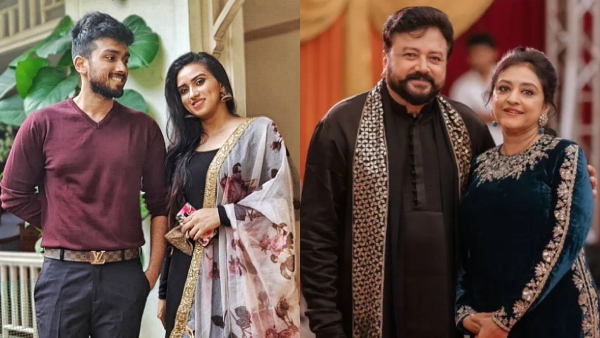 Kalidas and Malavika  Jayaram and Parvathi