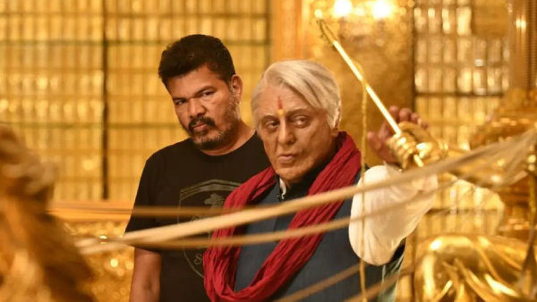 Shankar and Kamal Haasan at Indian 2 location Shankar and Kamal Haasan at Indian 2 location