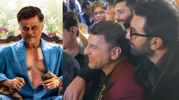 Anil Kapoor in Animal  Prithiveeraj with Ranbir Kapoor