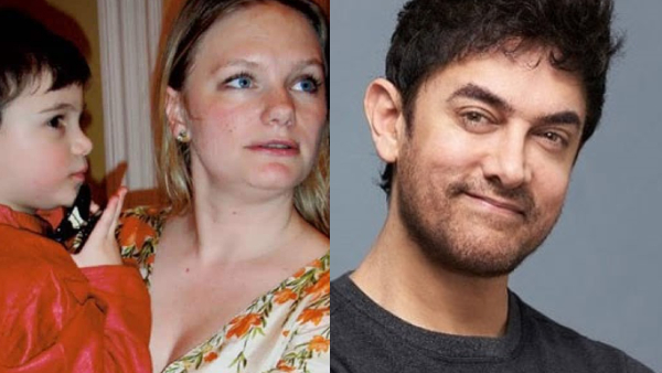 Jessica Hines with son Jaan and Aamir Khan Jessica Hines with son Jaan and Aamir Khan