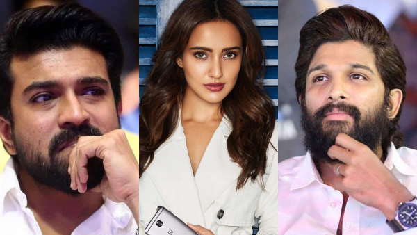 Ram Charan  Neha Sharma  and Allu Arjun