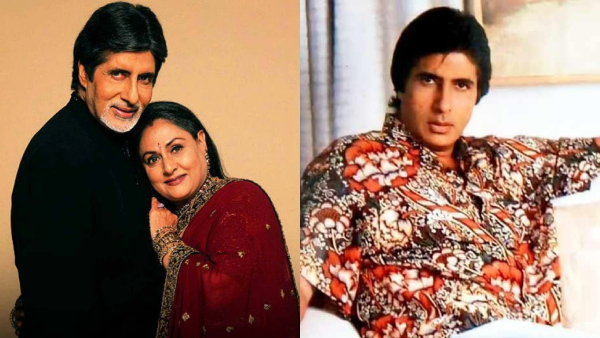 Amitabh Bachchan with Jaya  a vintage still