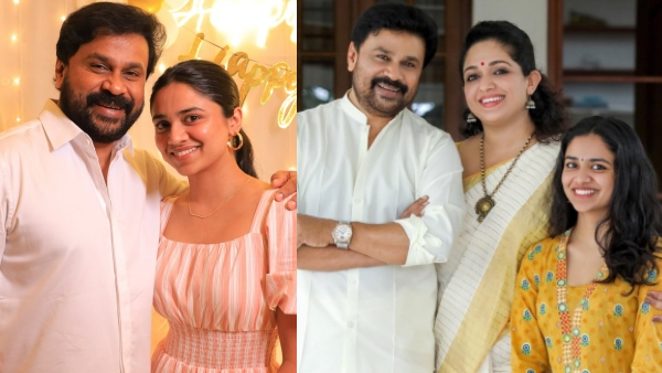 Dileep with Meenakshi and Kavya Madhavan
