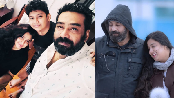 Samyuktha Varma and Biju Menon with son Daksh